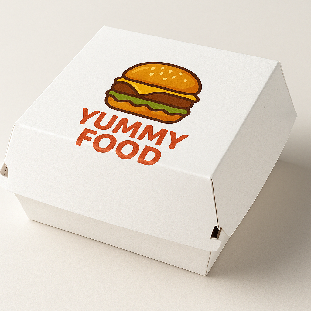 Karya Pengaplikasian Logo "Yummy Food" pada kemasan